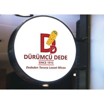 Sade ve klas bir tabela  yarışmasına tasarımcı Nur Design tarafından sunulan  tasarım 