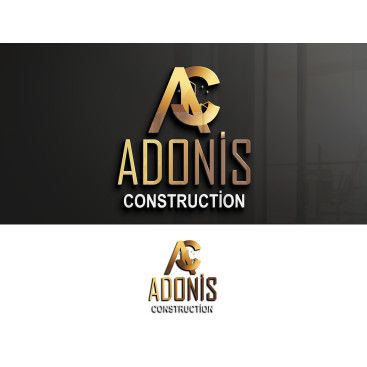 Adonis Construction Logo Tasarımı yarışmasına tasarımcı elifgrafikdesign tarafından sunulan  tasarım 