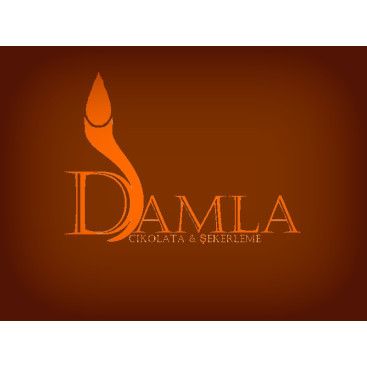 DAMLA Çikolata ve Şekerleme logo tasarım yarışmasına tasarımcı TeZCaN tarafından sunulan  tasarım 