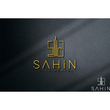 Şahin Gayrimenkul Logo + Kurumsal Kimlik yarışmasına tasarımcı Gizem SC tarafından sunulan  tasarım 