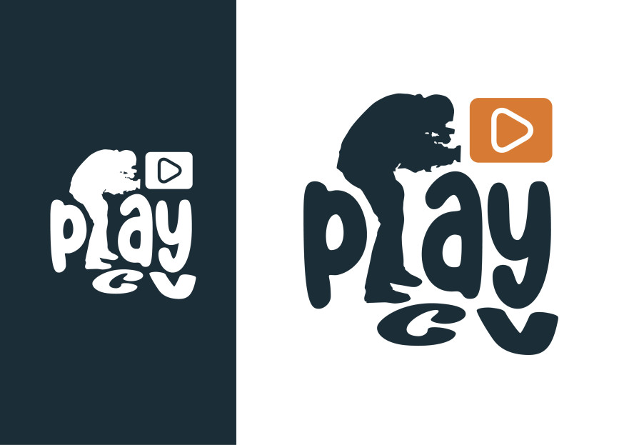 Videolu CV platformu için logo tasarımı yarışmasına tasarımcı grafikmen tarafından sunulan  tasarım 