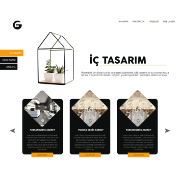 Mimari Tasarım sitesi / Modern ve Basic yarışmasına tasarımcı piyon 〄 tarafından sunulan  tasarım