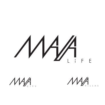 MAYA yazı karakteri ile bir inşaat proje yarışmasına tasarımcı mustartdesigner tarafından sunulan  tasarım 