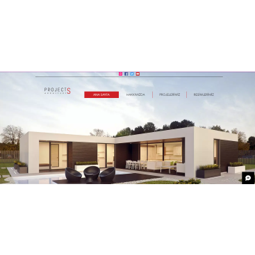 PROJECTS ARCHİTECTS - WEB TASARIM YARIŞ! yarışmasına tasarımcı CK design tarafından sunulan  tasarım 