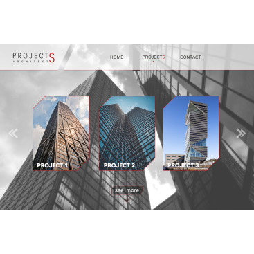 PROJECTS ARCHİTECTS - WEB TASARIM YARIŞ! yarışmasına tasarımcı mefinydesign tarafından sunulan  tasarım 