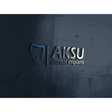 Aksu Dental İmplant Yeni Logosunu Arıyor yarışmasına tasarımcı MrCicik tarafından sunulan  tasarım 