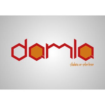 DAMLA Çikolata ve Şekerleme logo tasarım yarışmasına tasarımcı Esraya tarafından sunulan  tasarım 