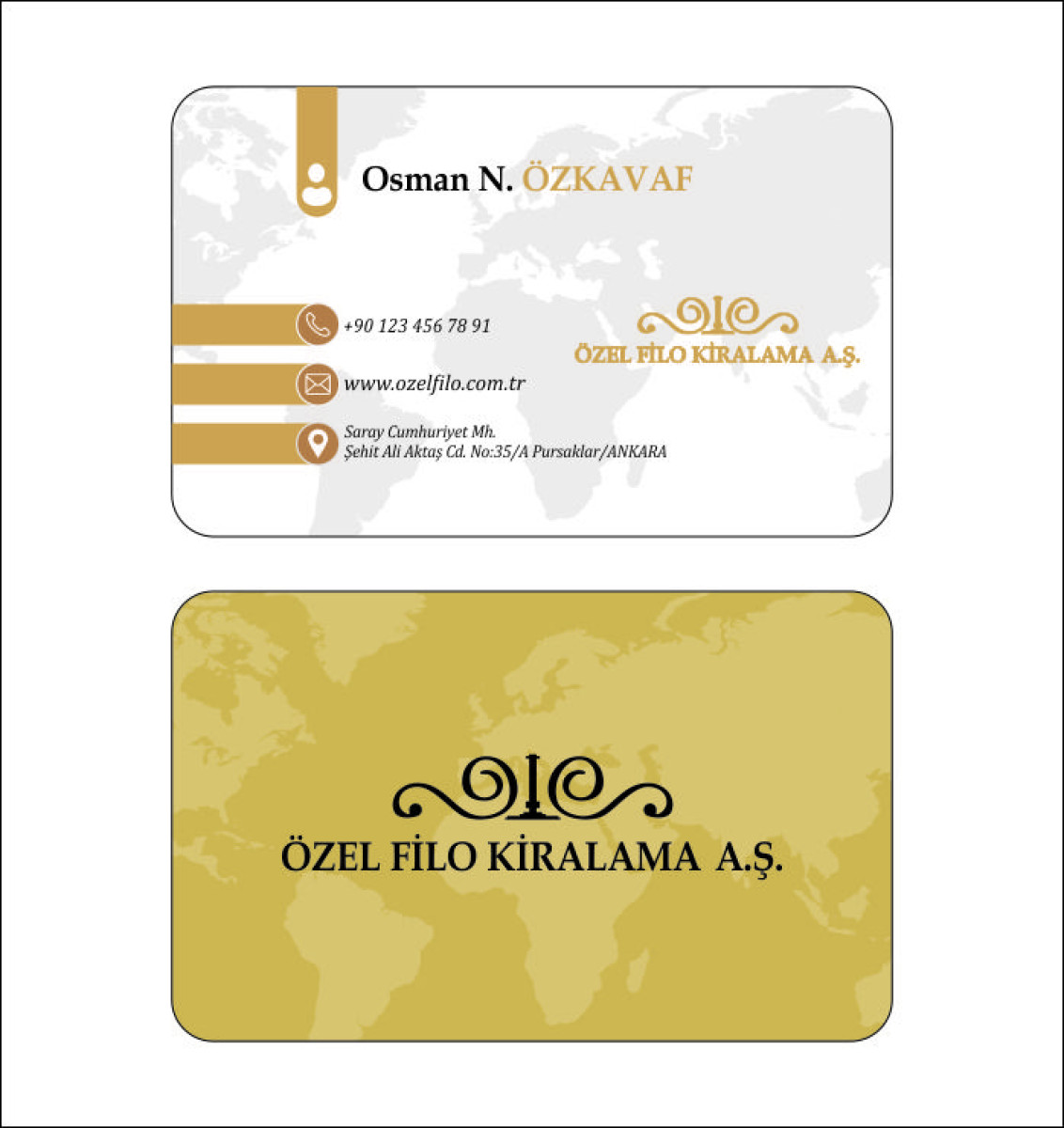 Tasarlayan ErkanD-Özel Filo'nun kartvizit tasarımı