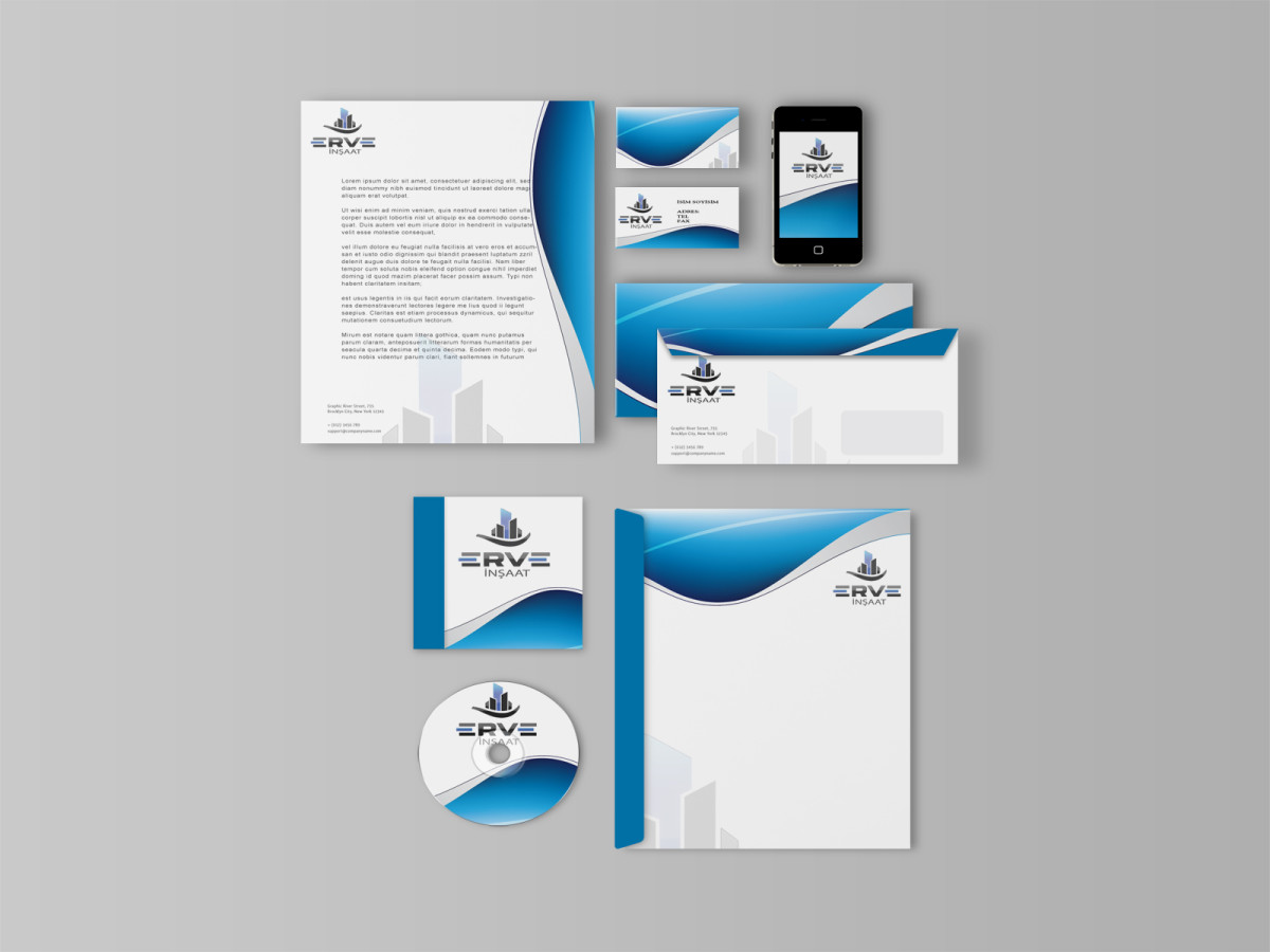 Tasarlayan tubanur-ERVE İnşaat İçin Logo+KurumsalKimlik