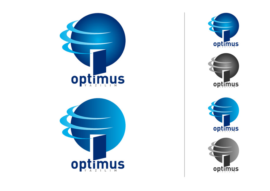 Optimus – Yazılım Logo Tasarımı yarışmasına tasarımcı grafikodam tarafından sunulan  tasarım 