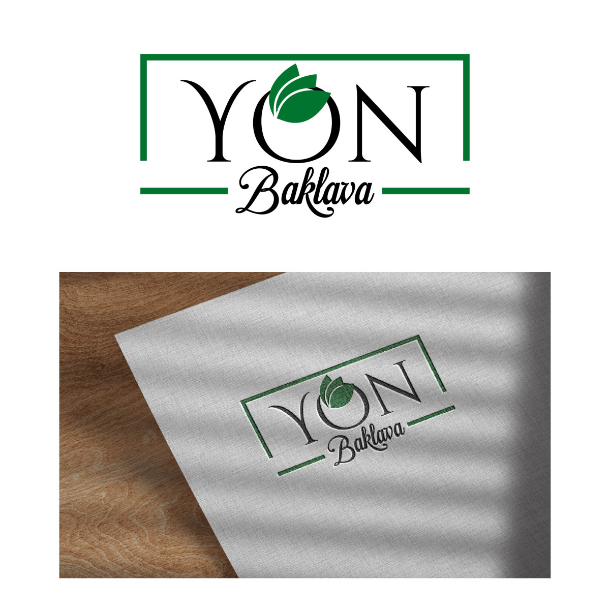 Tasarlayan SultBade-Yön Baklava şirketimiz için sade ve şık