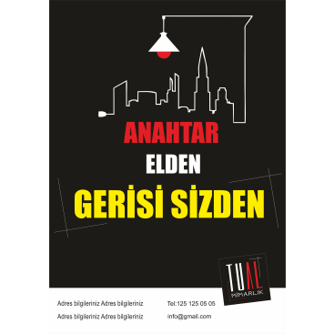 TUAL MİMARLIK - AFİŞ TASARIMI  yarışmasına tasarımcı by_designeer tarafından sunulan  tasarım 