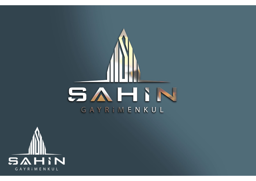 Şahin Gayrimenkul Logo + Kurumsal Kimlik yarışmasına tasarımcı kuzfe35 tarafından sunulan  tasarım 