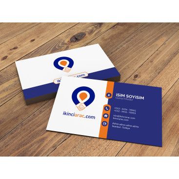 İKİNCİARAÇ İÇİN EN İYİ KARTVİZİT yarışmasına tasarımcı TARIKca tarafından sunulan  tasarım 