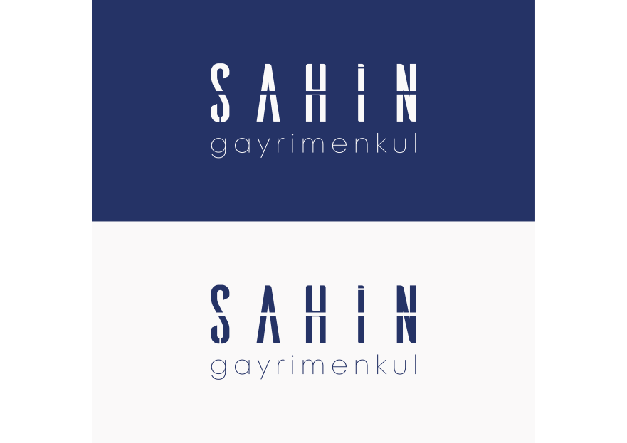 Şahin Gayrimenkul Logo + Kurumsal Kimlik yarışmasına tasarımcı Burk3V tarafından sunulan  tasarım 
