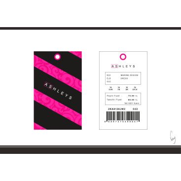 BAYAN GİYİM ÜRÜNLERİNE  ETİKET İSTİYORUZ yarışmasına tasarımcı volkanKocaman tarafından sunulan  tasarım 