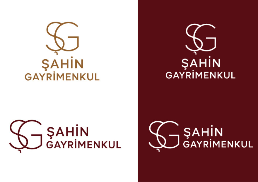 Şahin Gayrimenkul Logo + Kurumsal Kimlik yarışmasına tasarımcı koniciwamike tarafından sunulan  tasarım 