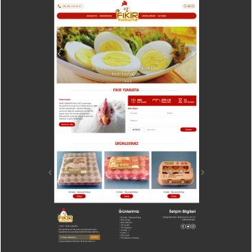 YUMURTA FİRMAMIZA WEB TASARIM yarışmasına tasarımcı emrahenec tarafından sunulan  tasarım 