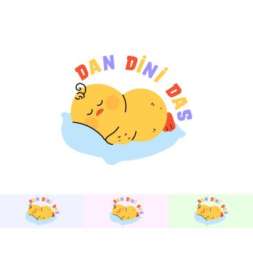 Bebek ve çocuk urunleri satan bir marka  yarışmasına tasarımcı ezgtr tarafından sunulan  tasarım 