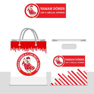 Kuru Yolum Helal Tavuk Döner Markası  yarışmasına tasarımcı myben design tarafından sunulan  tasarım 