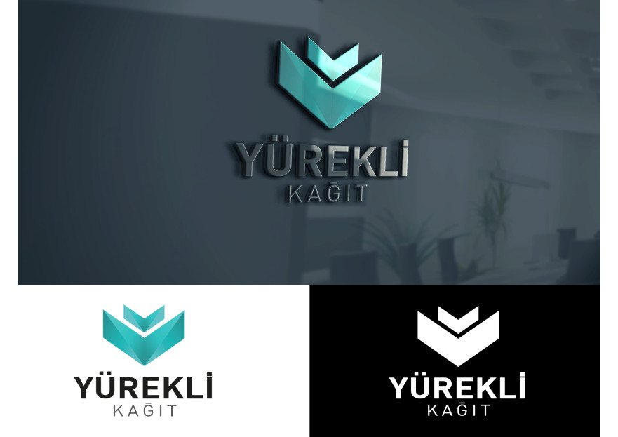 Yürekli Kağıt Yeni Logosunu Arıyor. yarışmasına tasarımcı Zeplin tarafından sunulan  tasarım 