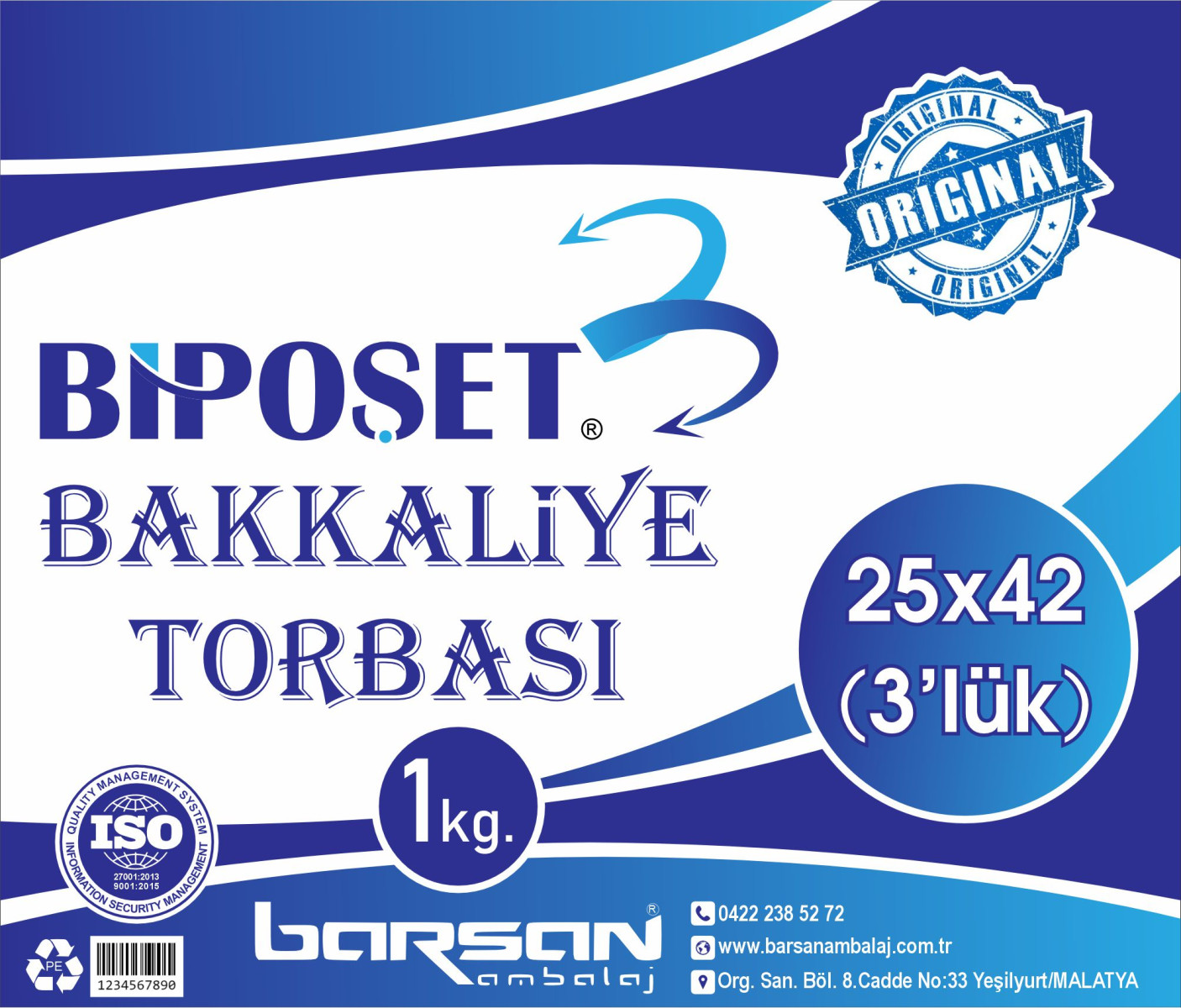 Tasarlayan 443618-BAKKALİYE TORBASI  DIŞ AMBALAJ TASARIMI