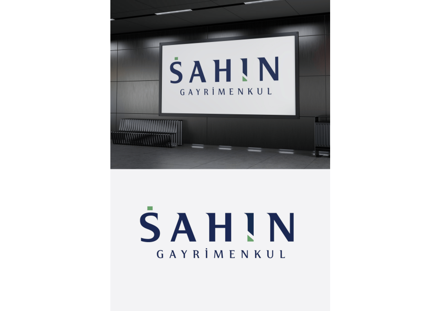 Şahin Gayrimenkul Logo + Kurumsal Kimlik yarışmasına tasarımcı rabiayilms tarafından sunulan  tasarım 
