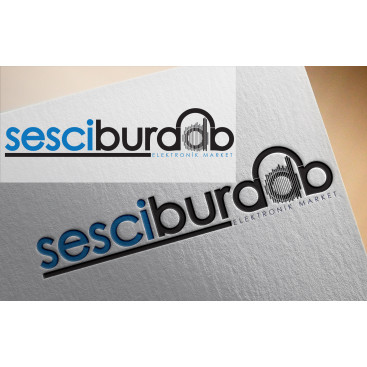 Sesciburada E-Ticaret sistemiz için logo yarışmasına tasarımcı A.yustas tarafından sunulan  tasarım 