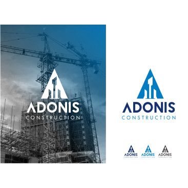 Adonis Construction Logo Tasarımı yarışmasına tasarımcı RΛPİDO tarafından sunulan  tasarım 