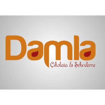 DAMLA Çikolata ve Şekerleme logo tasarım yarışmasına tasarımcı Esraya tarafından sunulan  tasarım 