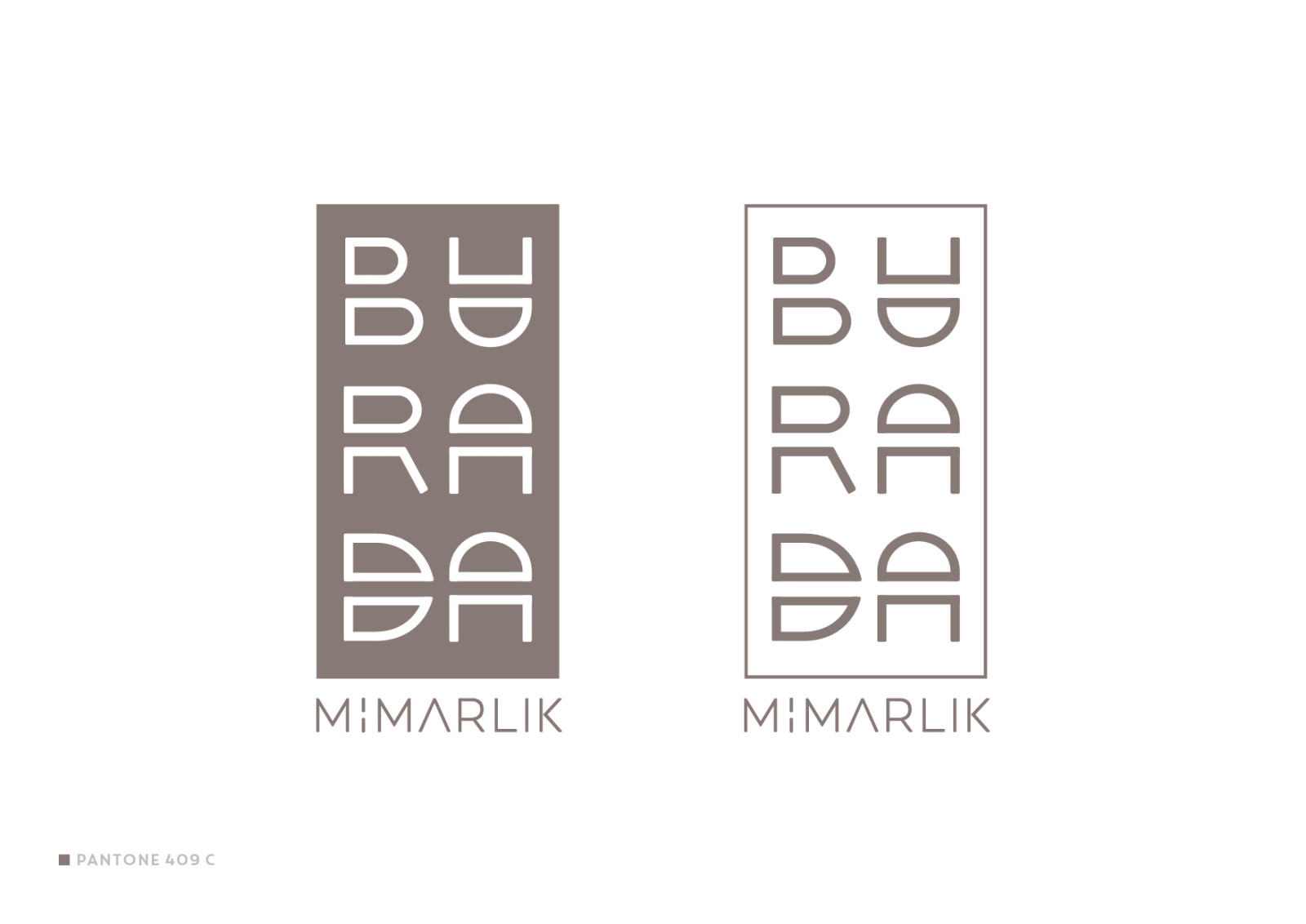 Tasarlayan Metteyya-Burada Mimarlık Logo Tasarımı