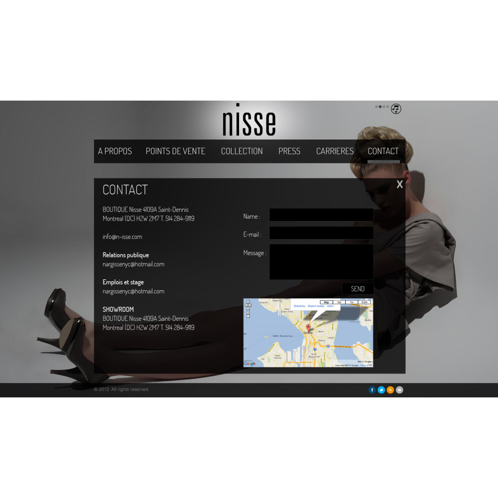 Moda Web Site Tasarım yarışmasına lavanta tarafından girilen tasarım