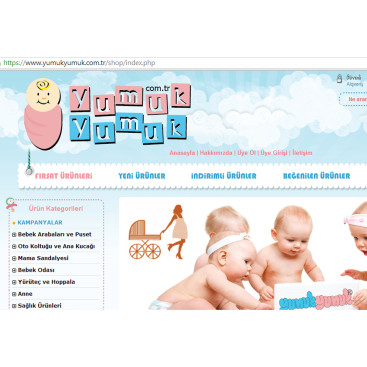 YUMUKYUMUK.COM.TR Logo ve Amblem Tasarım yarışmasına tasarımcı ftdesign tarafından sunulan  tasarım