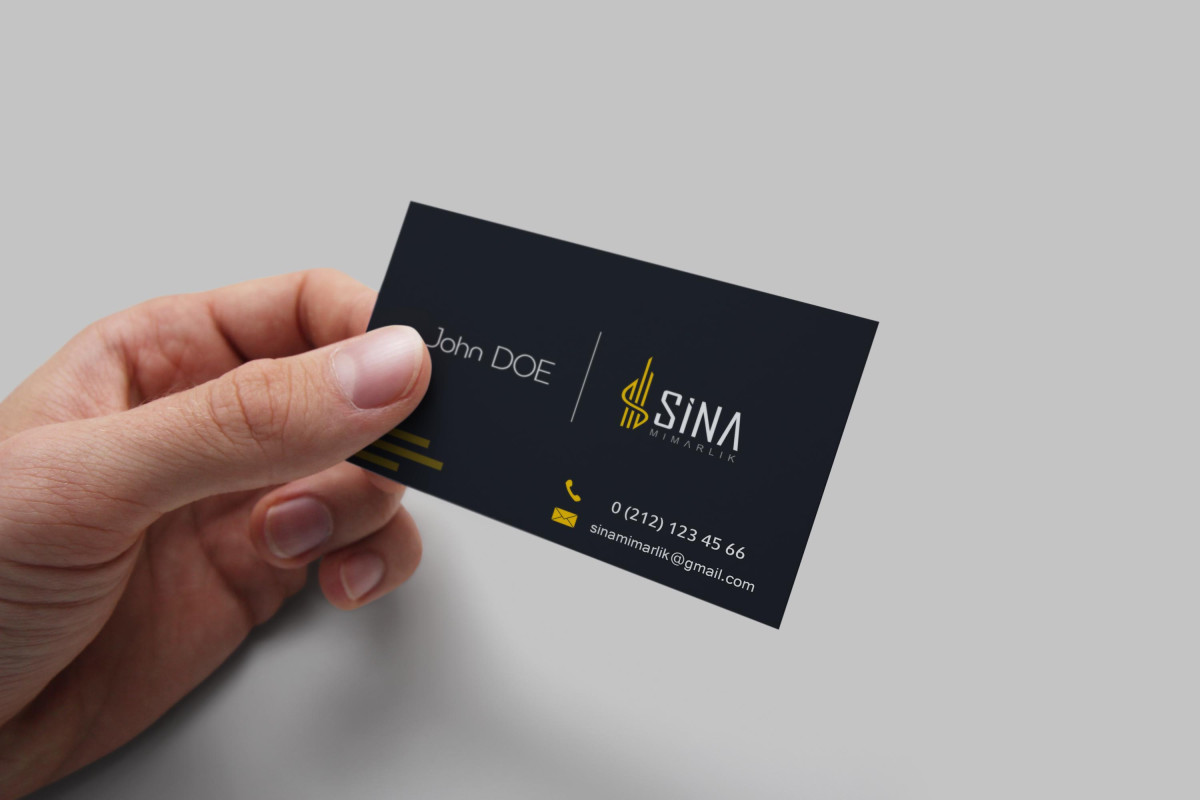 Tasarlayan Fırtına Temel-Mimarlık Kartvizit Çalışması