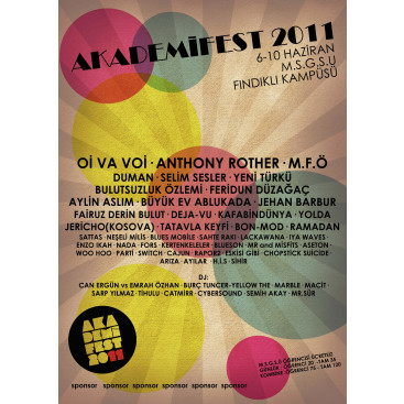 Akademifest 2011 Afiş Tasarımı yarışmasına tasarımcı arketik tarafından sunulan  tasarım 