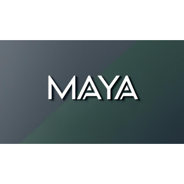 MAYA yazı karakteri ile bir inşaat proje yarışmasına tasarımcı Supreme-Striking tarafından sunulan  tasarım 