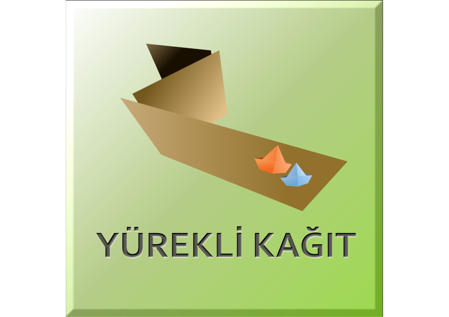 Yürekli Kağıt Yeni Logosunu Arıyor. yarışmasına tasarımcı Hancı tarafından sunulan  tasarım 