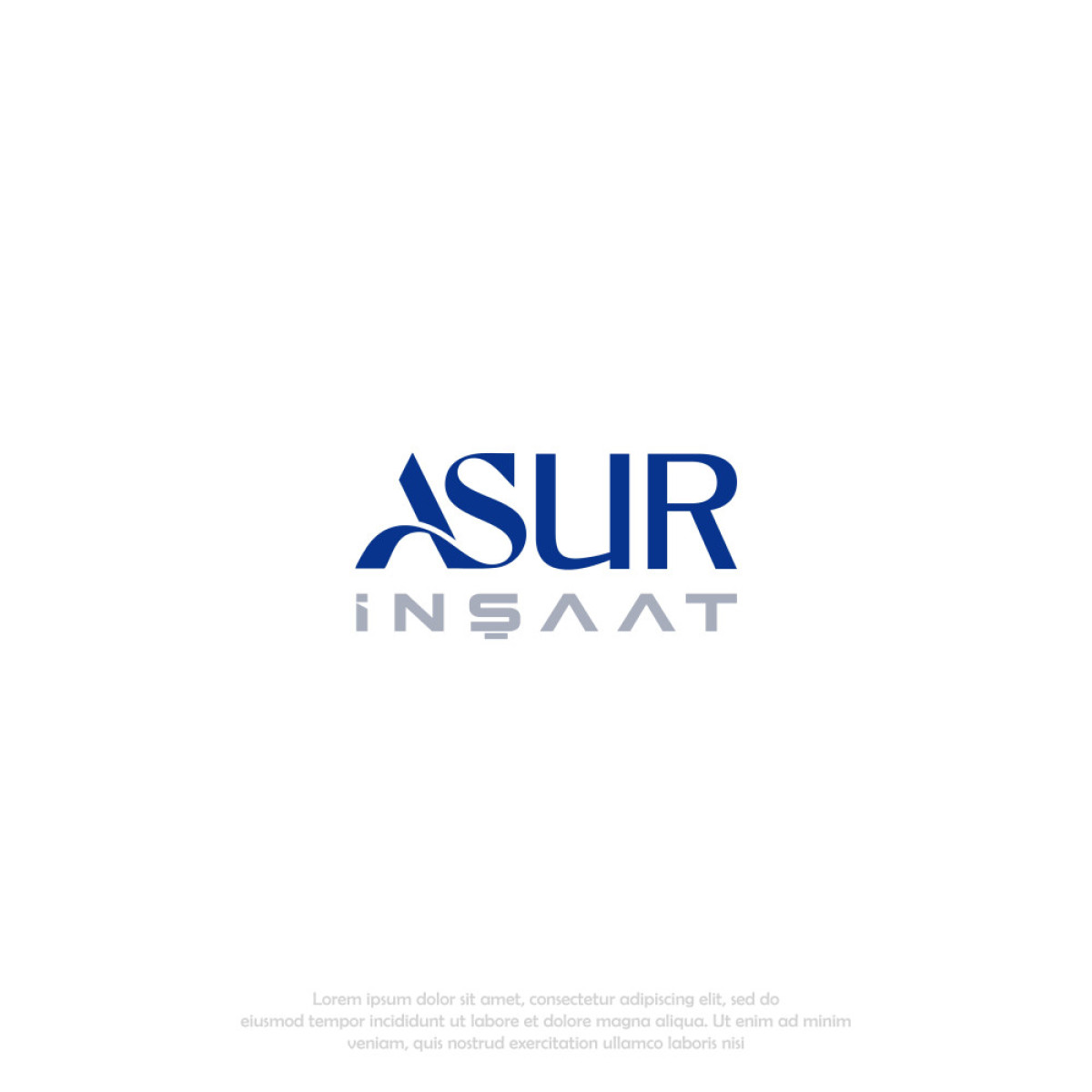 Tasarlayan pixelpalette-ASUR İNŞAAT İÇİN LOGO TASARIM