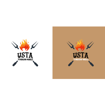 İngiltere'de Türk Restoranı -Tabela Logo yarışmasına tasarımcı Ographic tarafından sunulan  tasarım 