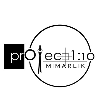 ‘PROJECT 1/10’ mimarlık firması logosu ! yarışmasına tasarımcı grafiker mk tarafından sunulan  tasarım 