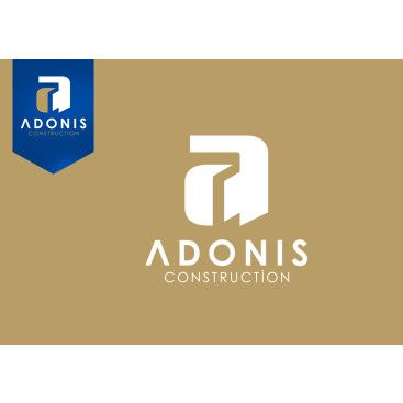 Adonis Construction Logo Tasarımı yarışmasına tasarımcı grfkismail tarafından sunulan  tasarım 