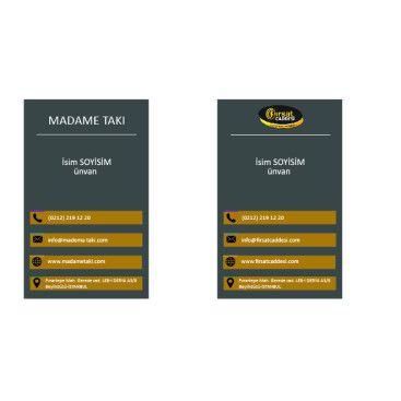 2 Marka Tek Kartvizit yarışmasına tasarımcı busra_kara tarafından sunulan  tasarım 