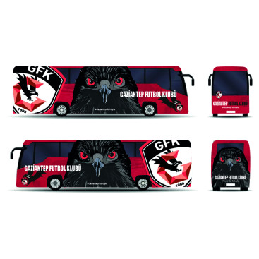 Gaziantep FK Takım Otobüsü Tasarımı yarışmasına tasarımcı Chiwely tarafından sunulan  tasarım 