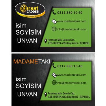 2 Marka Tek Kartvizit yarışmasına tasarımcı deniz4747 tarafından sunulan  tasarım 