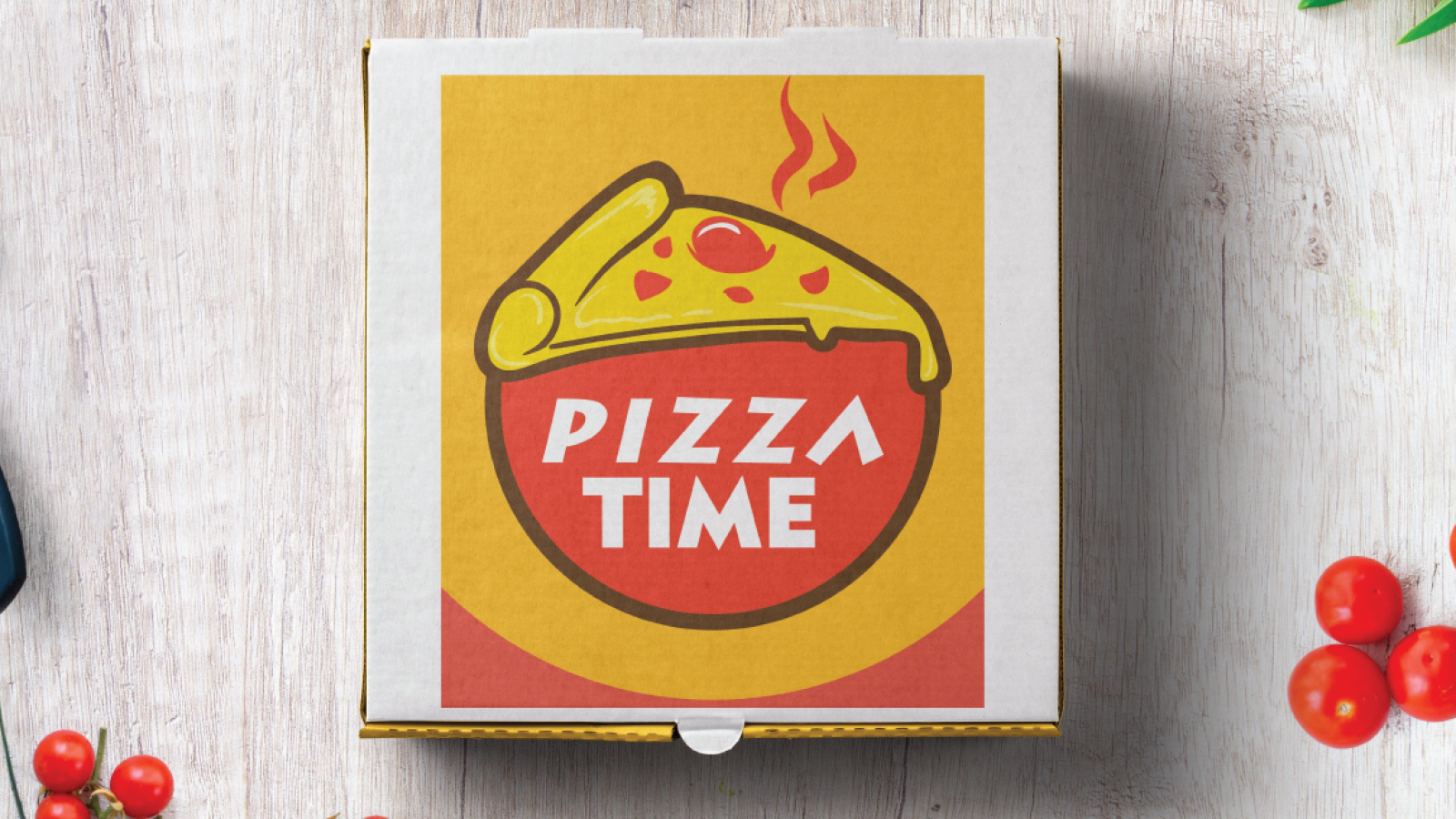 Tasarlayan Thomas Bewick-Pizza Time Logo Tasarım Yarışması