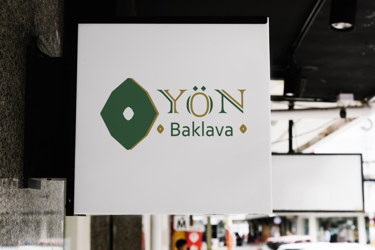 Tasarlayan Kevser Tekten-Yön Baklava şirketimiz için sade ve şık