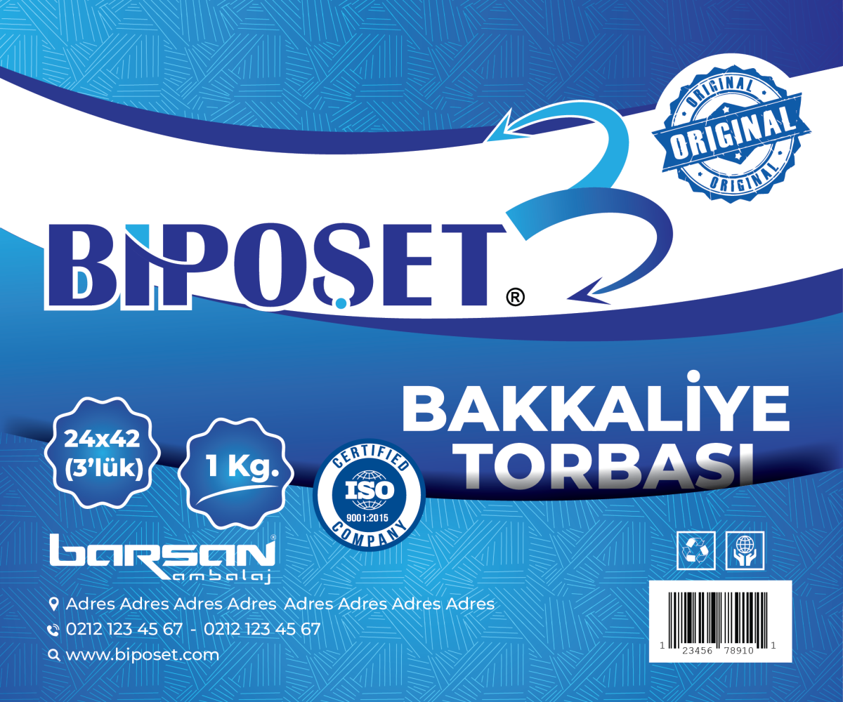 Tasarlayan Oguzhanyz-BAKKALİYE TORBASI  DIŞ AMBALAJ TASARIMI