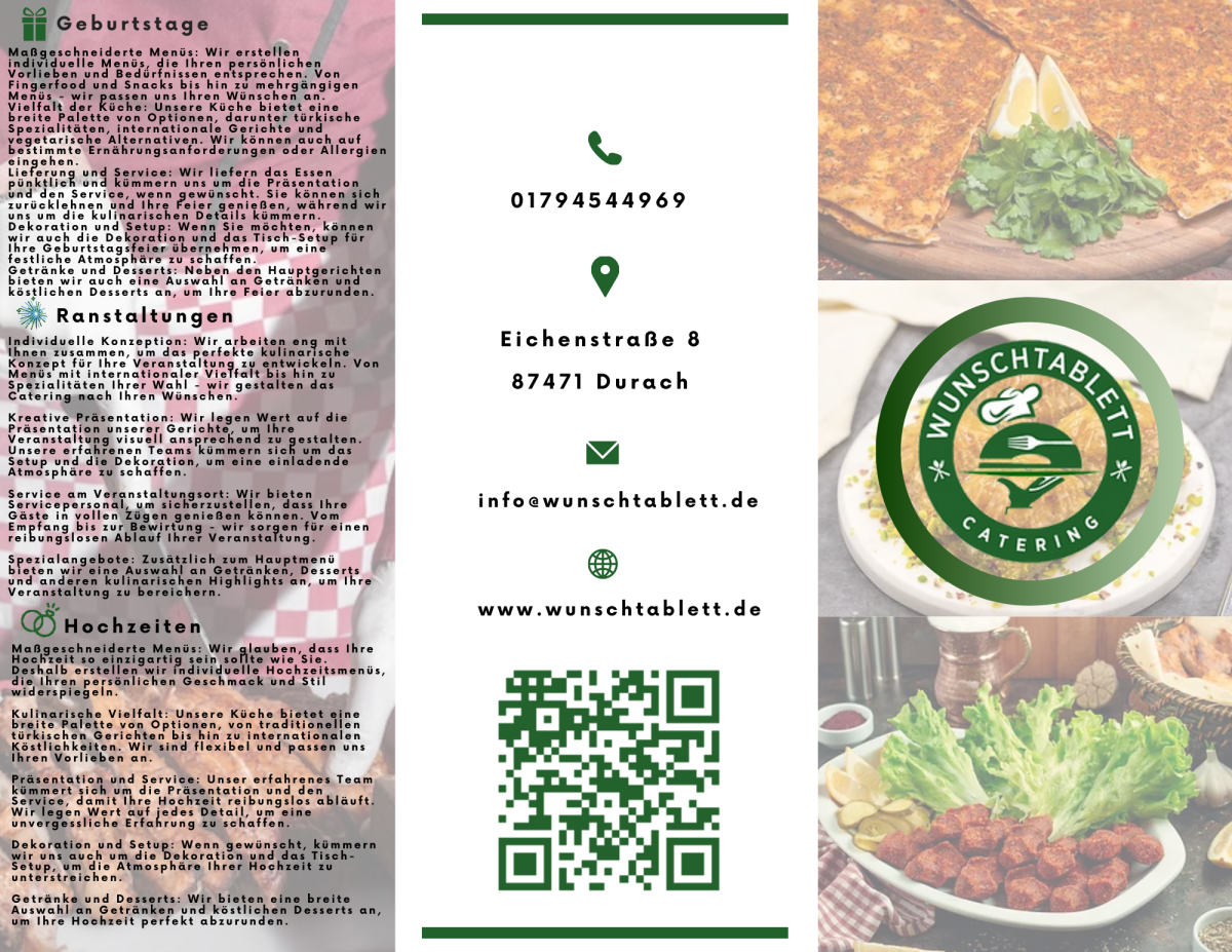 Tasarlayan sny-Wunschtablett Broşür