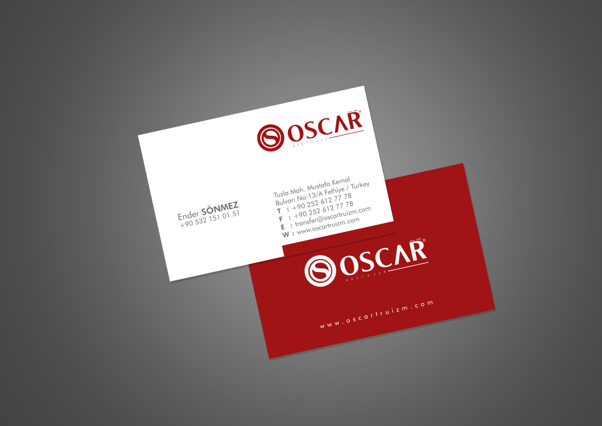 Tasarlayan Ayes Tasarım-OSCAR TURİZM KURUMSAL KİMLİK TASARIMI