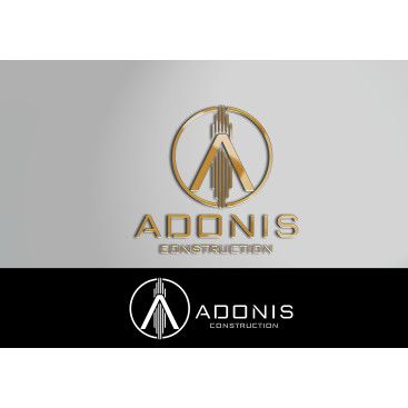 Adonis Construction Logo Tasarımı yarışmasına tasarımcı kuzfe35 tarafından sunulan  tasarım 